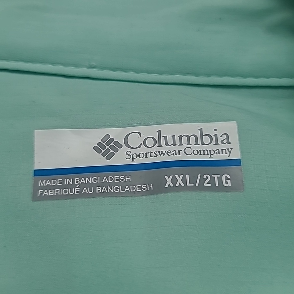 Columbia Light Mint Short-Sleeve Button-Up Shirt - Picture 9 of 10